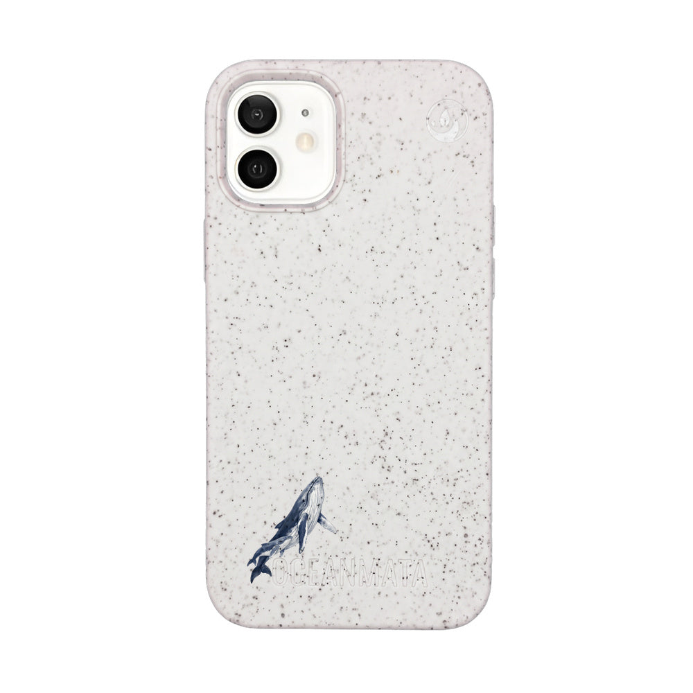 iPhone 12 mini Case - Humpback Whale white - "OceanLullaby" - sustainable