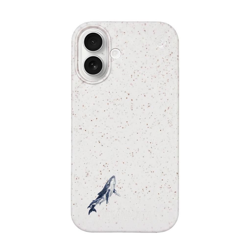 iPhone 17 Case - Humpback Whale white - "OceanLullaby" - sustainable