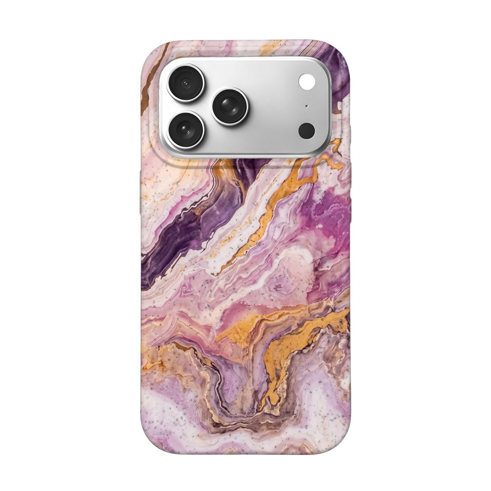 Biologisch abbaubare Handyhülle iPhone 18 Pro Max / 17 Pro Max Pinkmarble — kompostierbar — Vorderseite