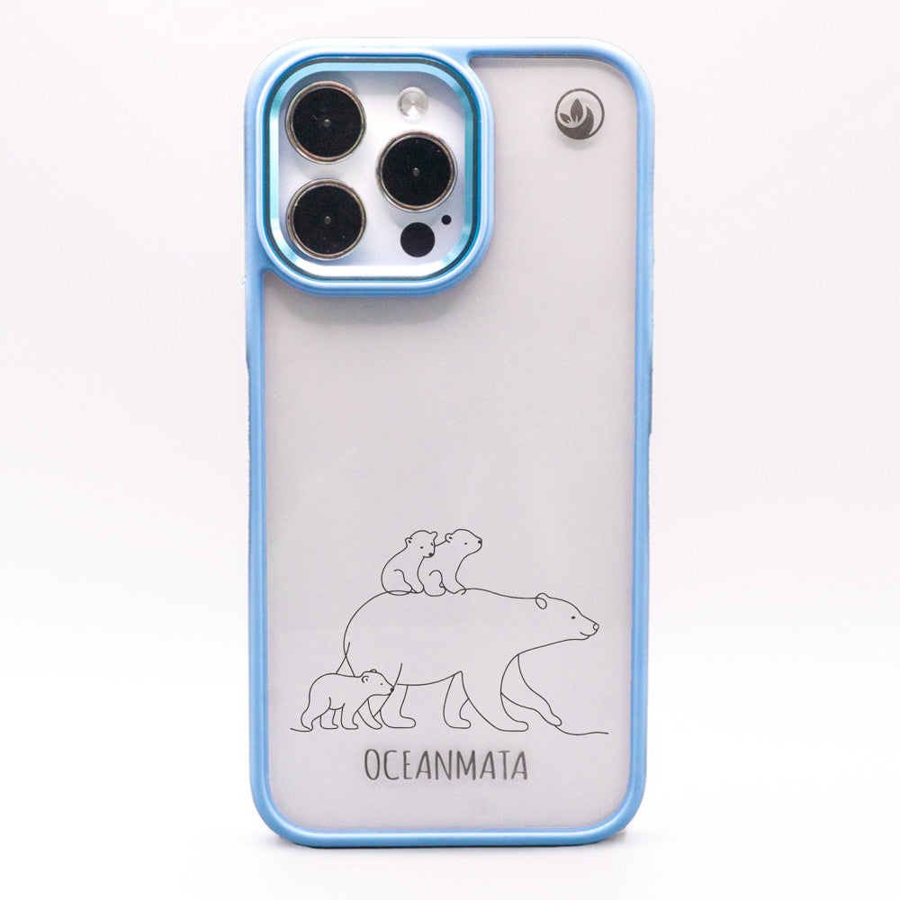 iPhone 15 pro max case - Polar Bear - "Polar Bear Family" - sustainable