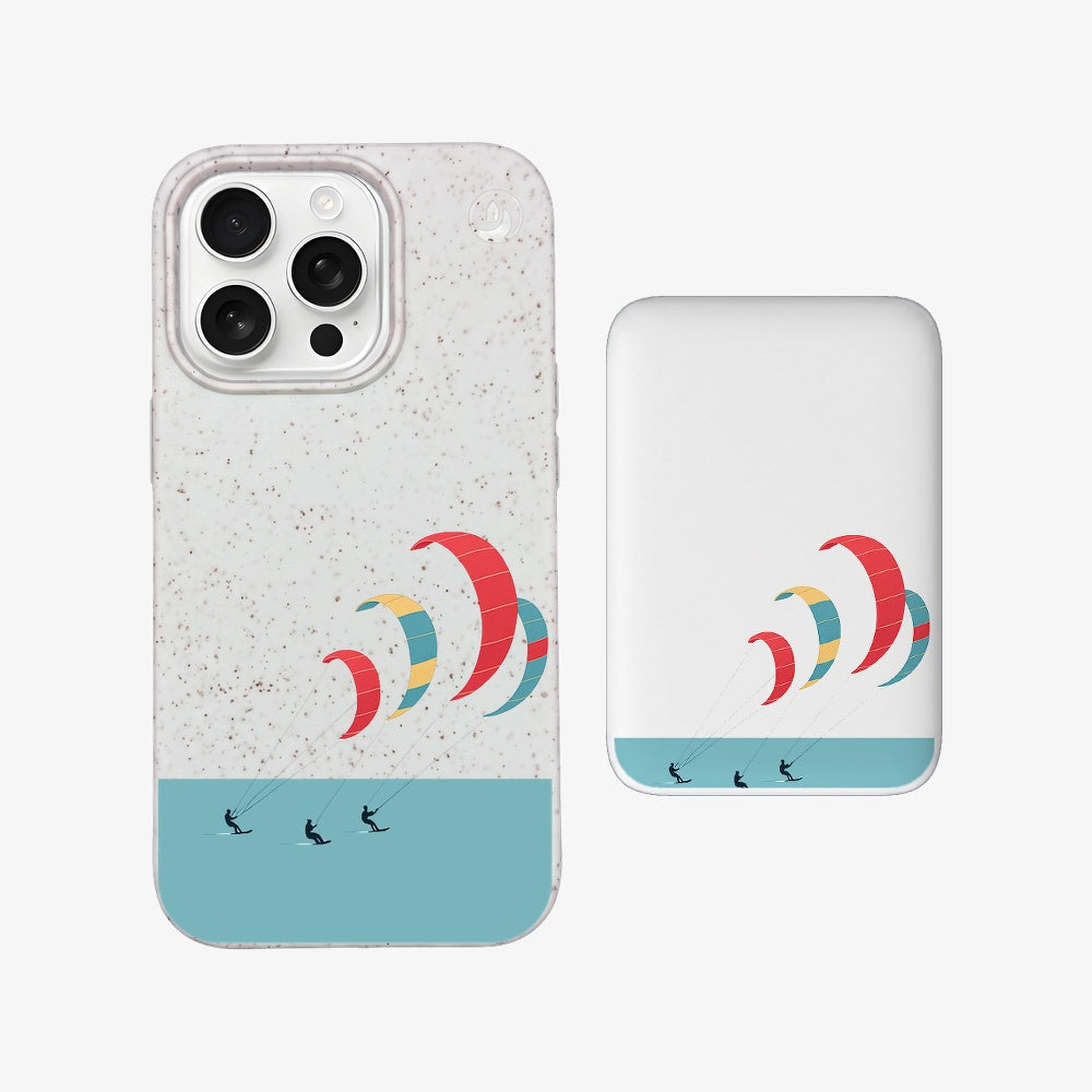 Powerbank MagSafe Kitesurf mit passender Hülle