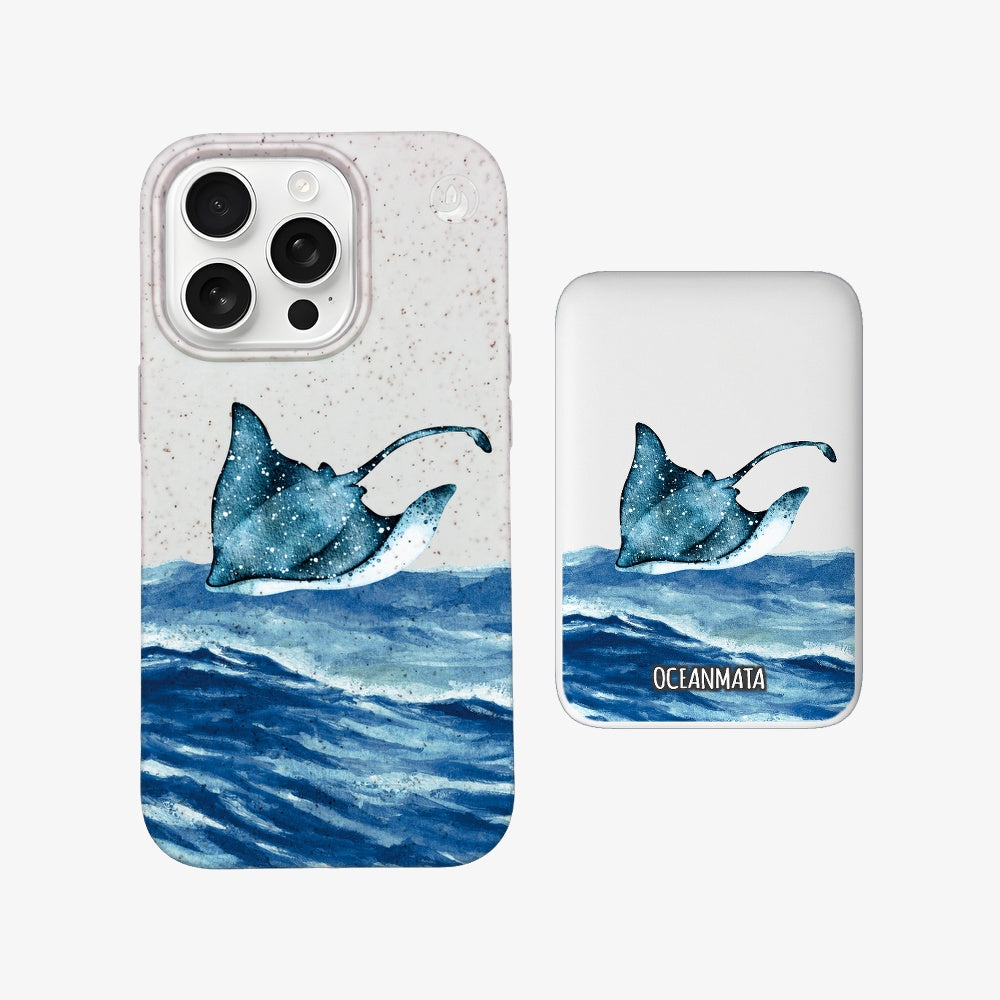 MagSafe Power Bank - "Manta Wave" - sustainable
