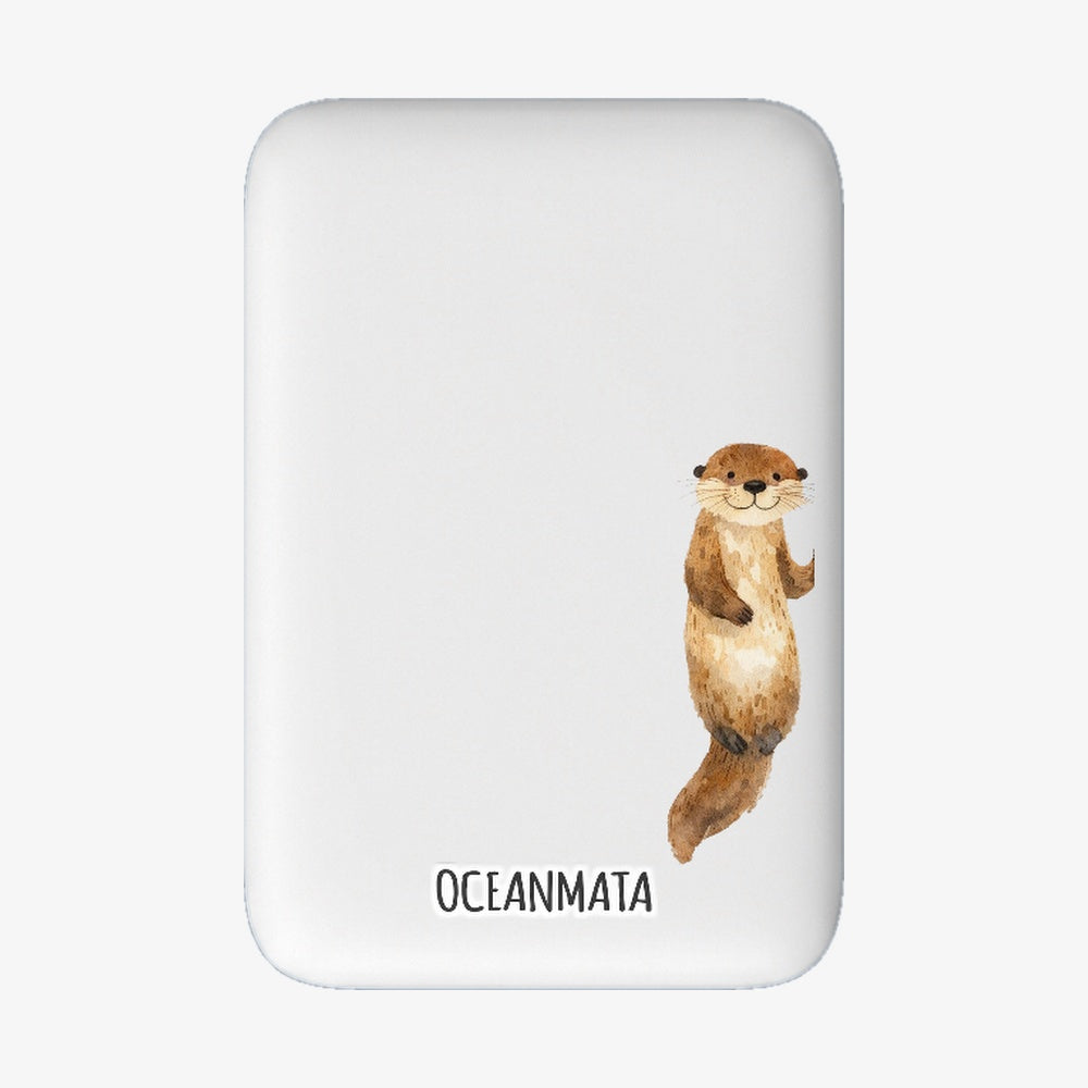 MagSafe Power Bank - "otterlove_left" - sustainable