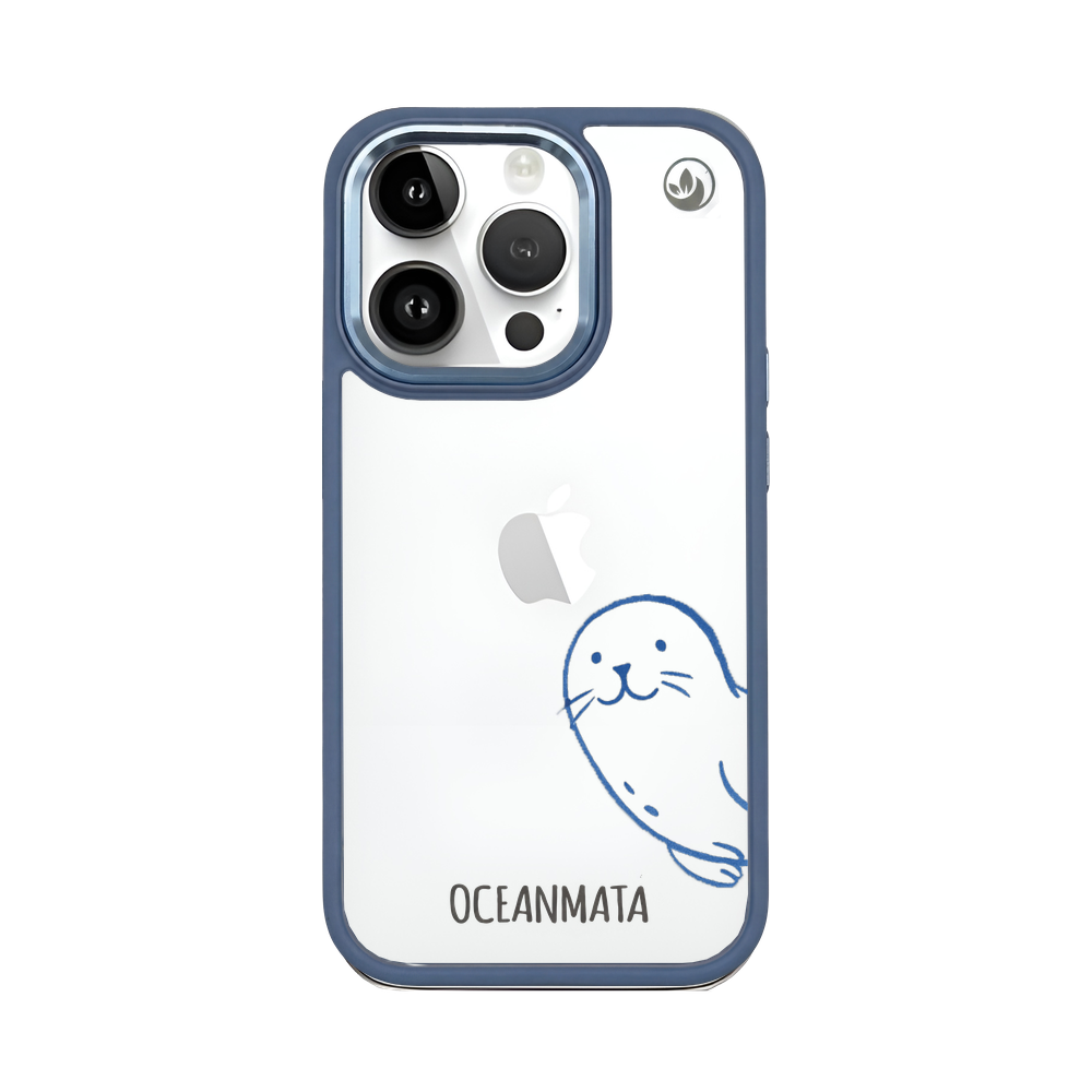 iPhone 14 pro max case - seal blue - "Robby" - sustainable