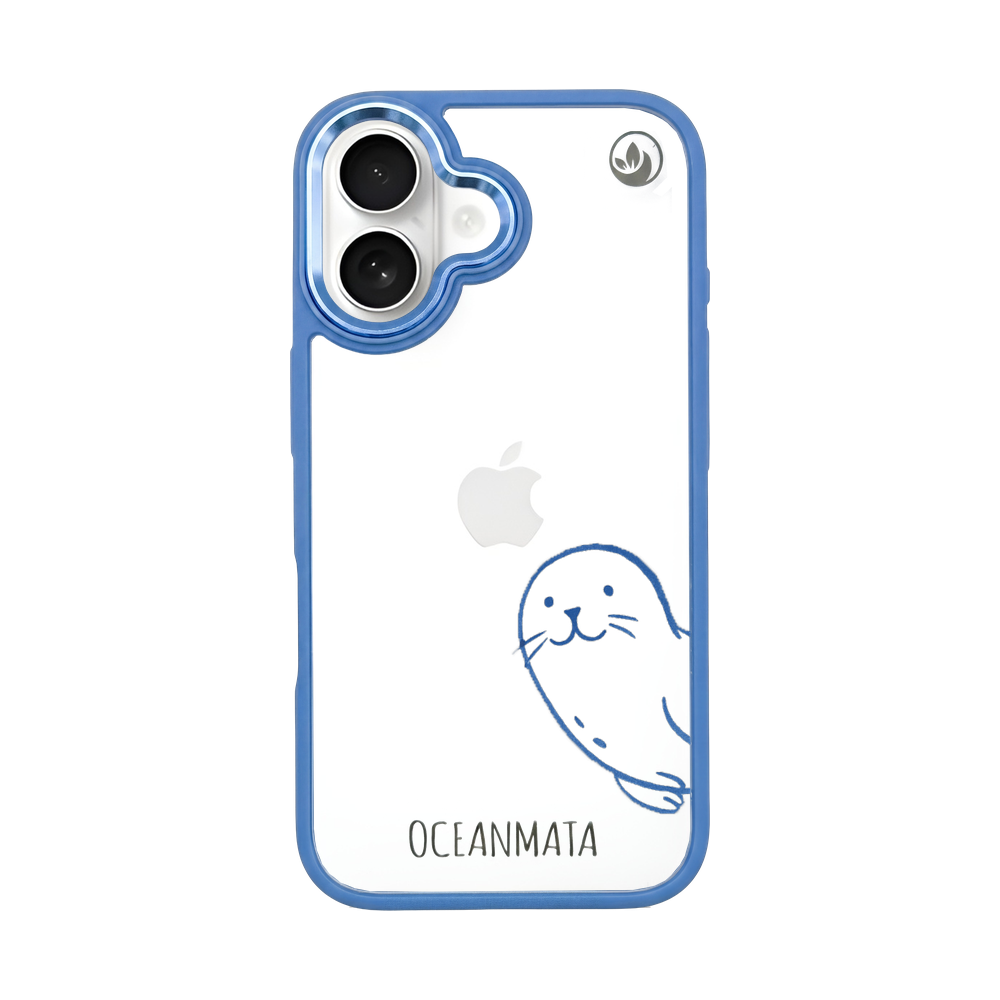 iPhone 16 Case - Seal Blue - "Robby" - Sustainable