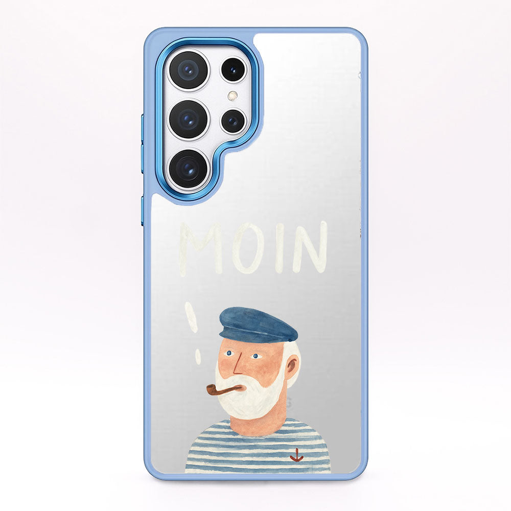 Samsung S25 Ultra Hülle - Moin blau - "Ostfriese" - nachhaltig