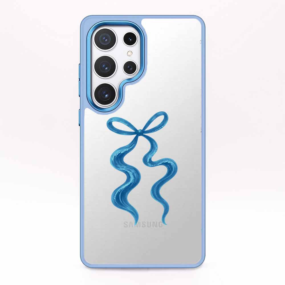 Samsung S25+ Hülle - Schleife blau - "tideknot" - nachhaltig