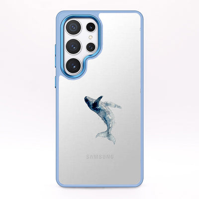 Samsung S24 Ultra Case - Whale Blue - "Joy" - sustainable