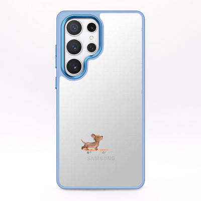 Samsung S24 Ultra Case - Skater Dog Blue - "SkaterBoi" - sustainable