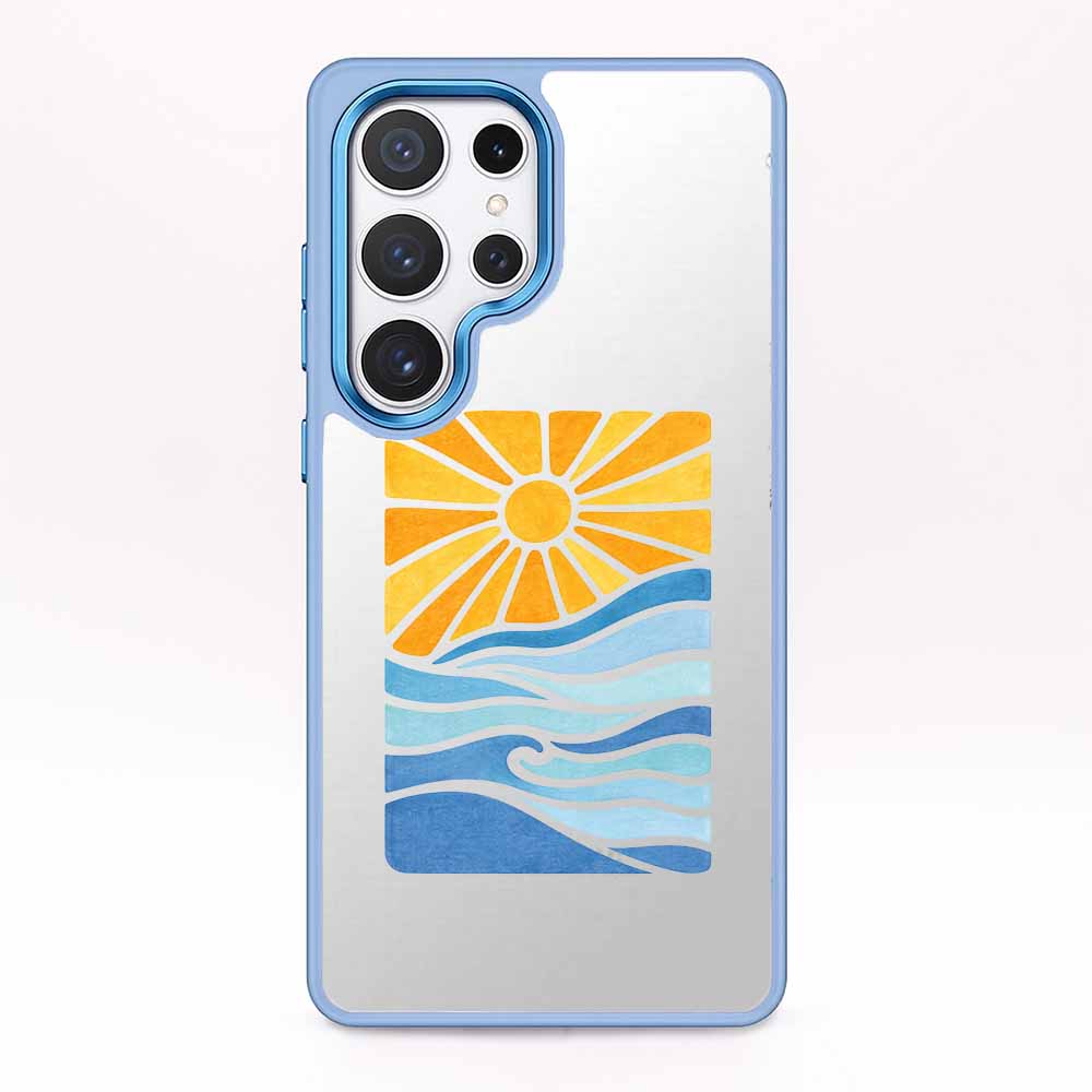 Samsung S25 Ultra Hülle - Meer blau - "Sun&Sea" - nachhaltig