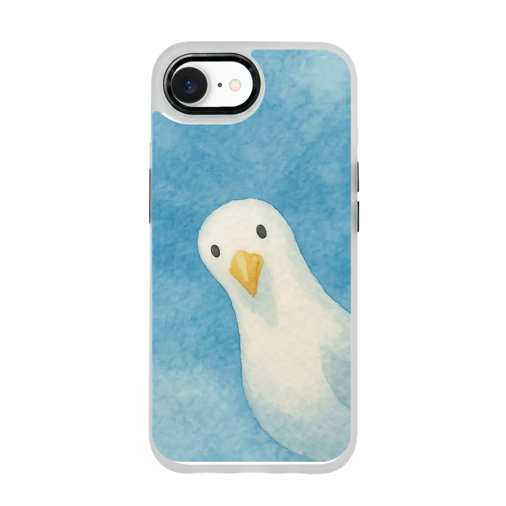 iPhone 16e Case - Seagull Blue - "Seagull" - Sustainable