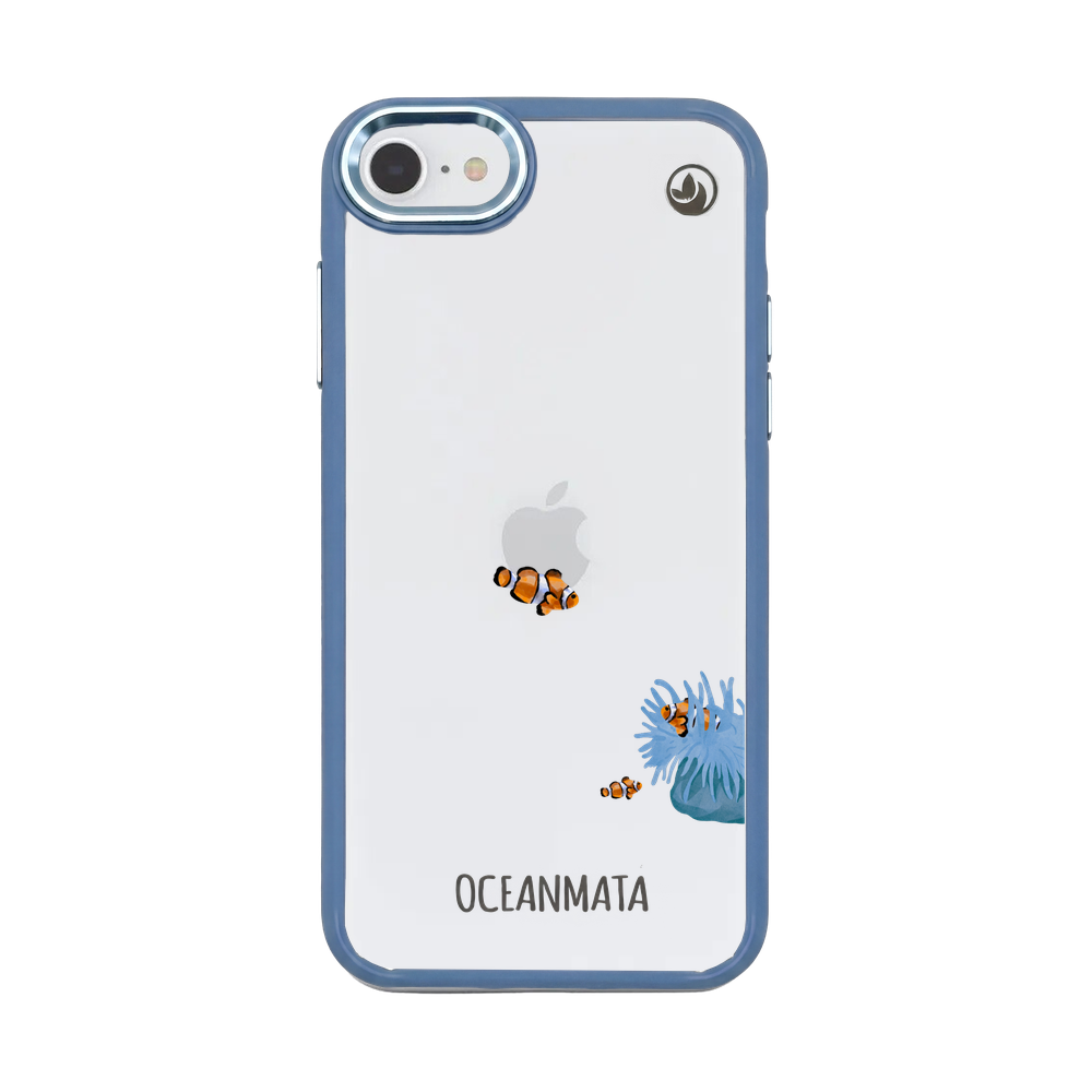 iPhone SE/7/8 Hülle - Clownfisch weiß - "Mr.Clown-Fish" - nachhaltig