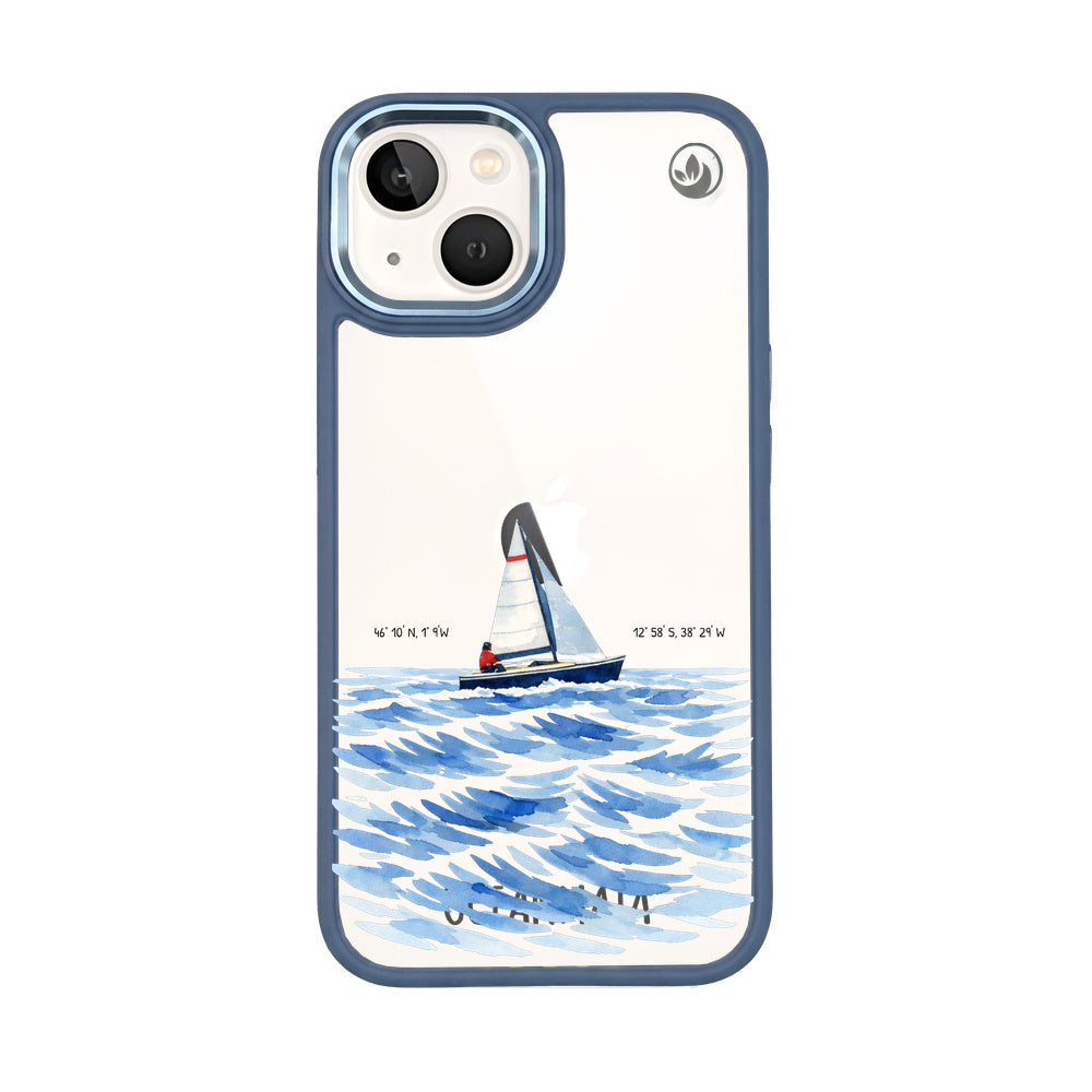 Nachhaltige Handyhülle iPhone 13 Towardsthehorizon aus Ocean Plastic — Vorderseite