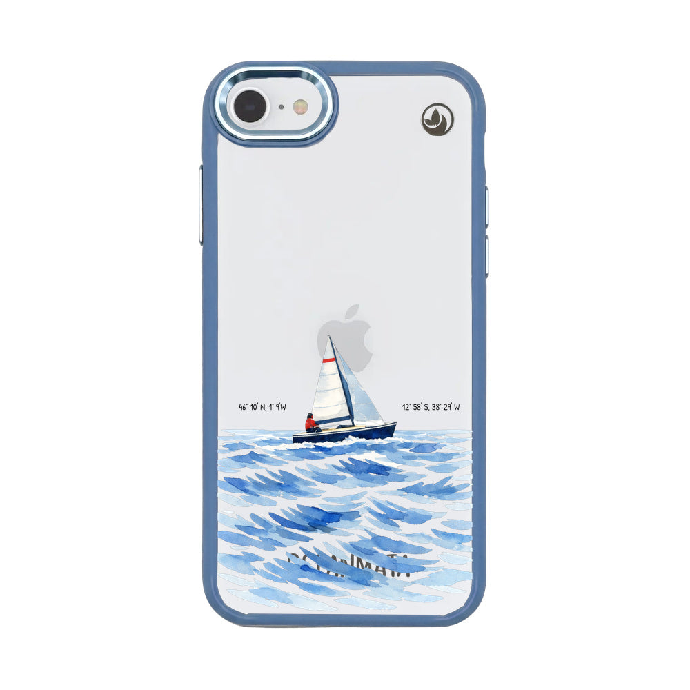 Nachhaltige Handyhülle iPhone SE/7/8 Towardsthehorizon aus Ocean Plastic — Vorderseite