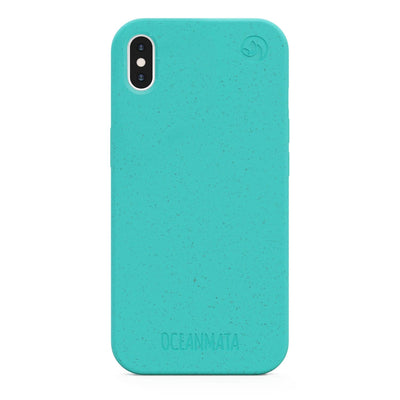 iPhone X/Xs case - turquoise - sustainable