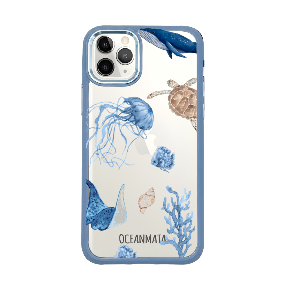 iPhone 11 pro case - white turtle - "Turtle & Friends" - sustainable