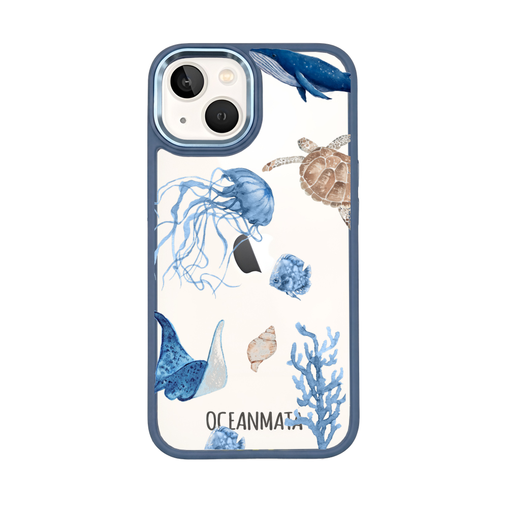 iPhone 12 mini case - white turtle - "Turtle & Friends" - sustainable
