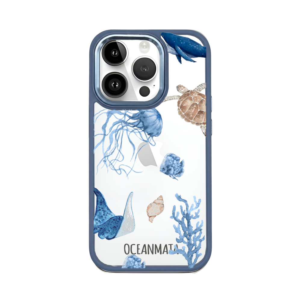 iPhone 14 pro max case - white turtle - "Turtle & Friends" - sustainable