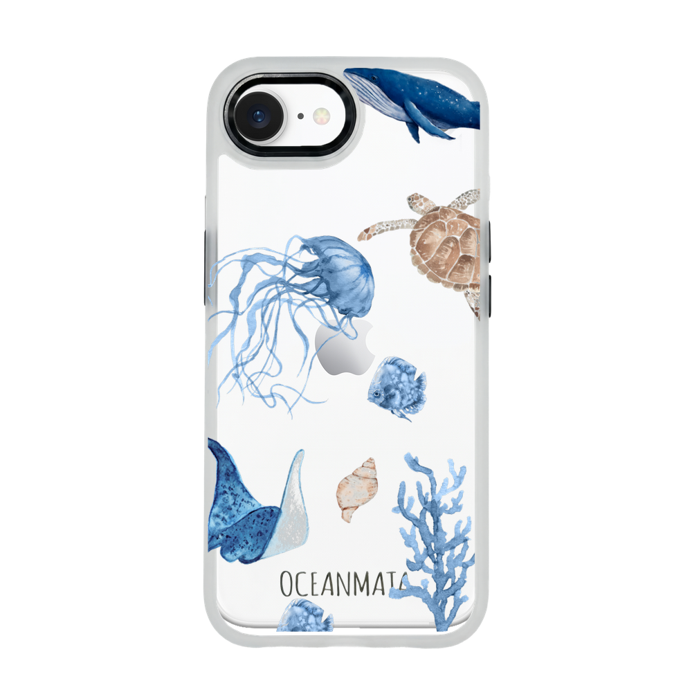 iPhone 16e Case - white turtle - "Turtle & Friends" - sustainable