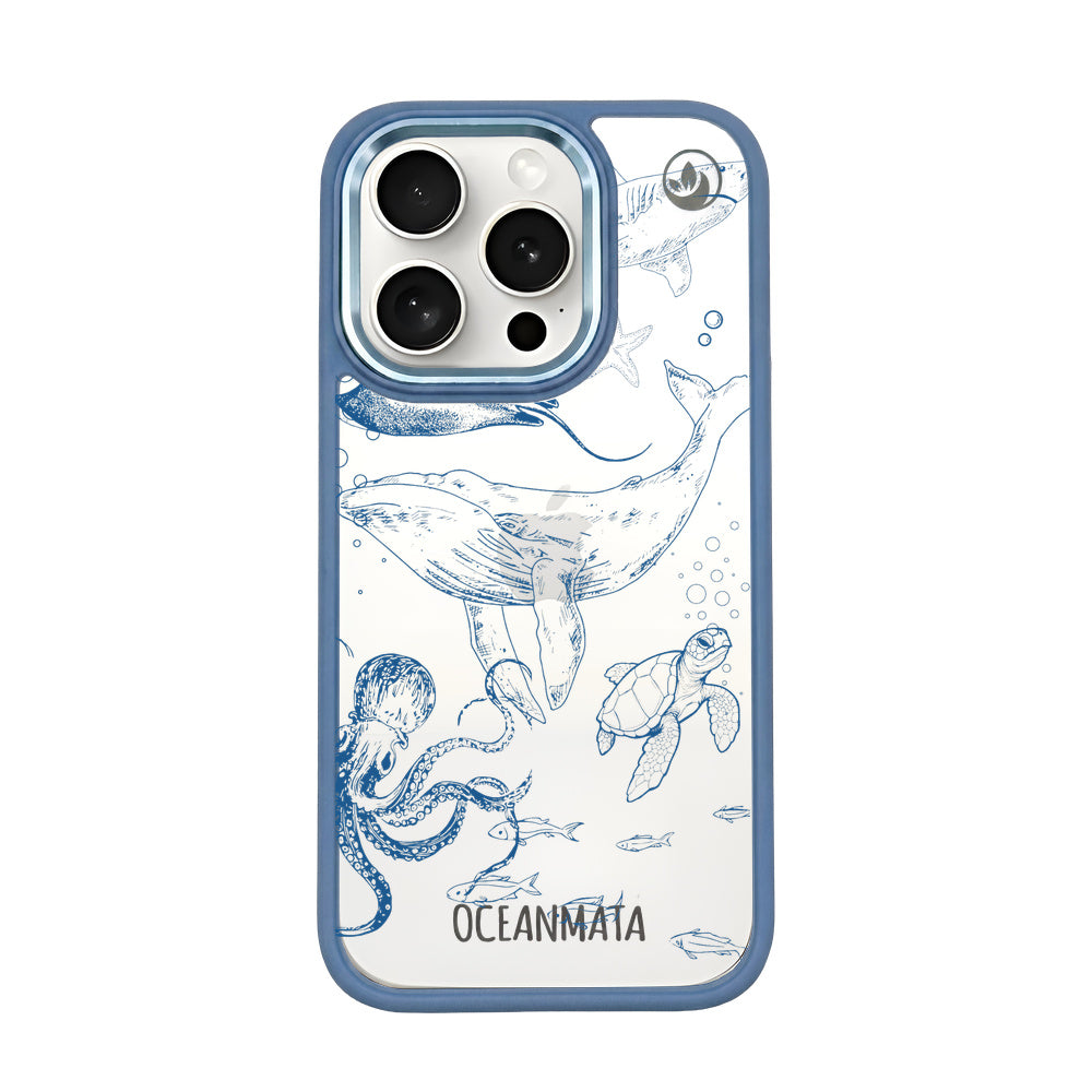 iPhone 15 pro max case - whale blue - "WhaleLife" sustainable
