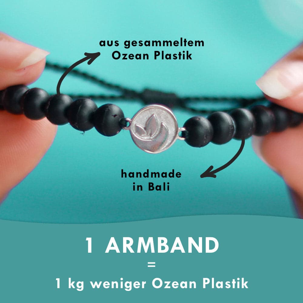 Bracelet black "OCEAN PLASTIC"