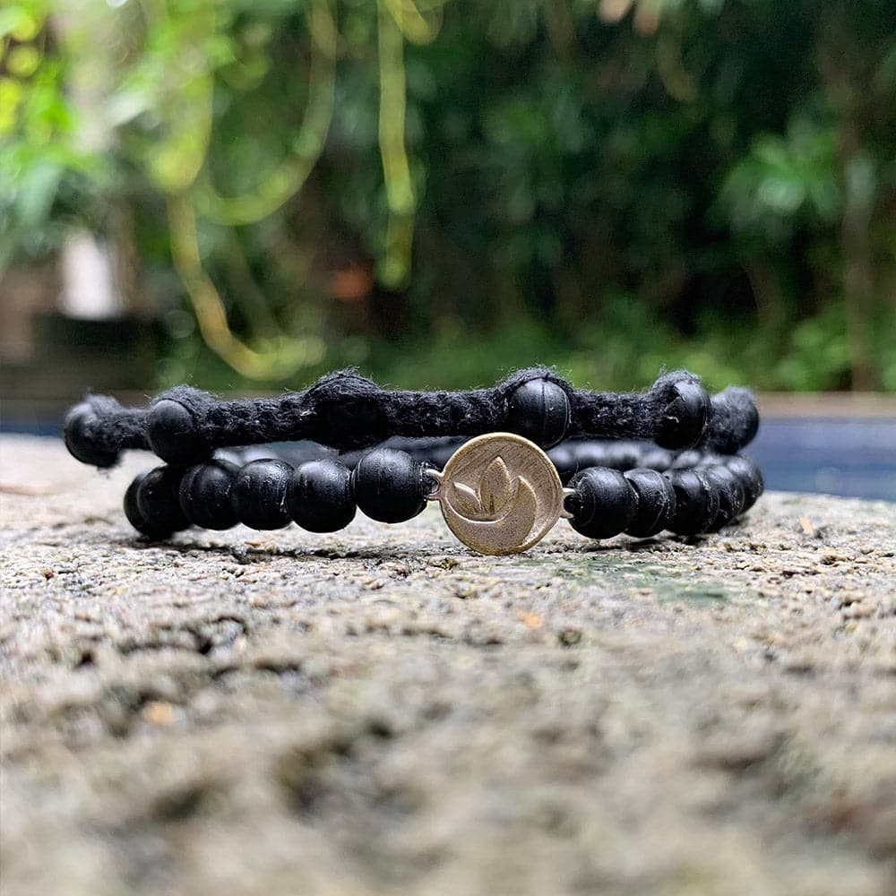 Bracelet black "OCEAN PLASTIC"