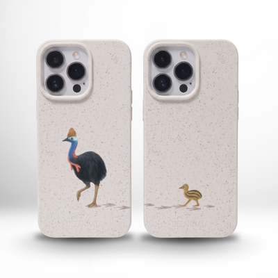 Sustainable Apple iPhone Case "Partner Case - CassowaryLove"