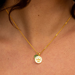 Necklace "TURTLE" - 24k gold-plated silver