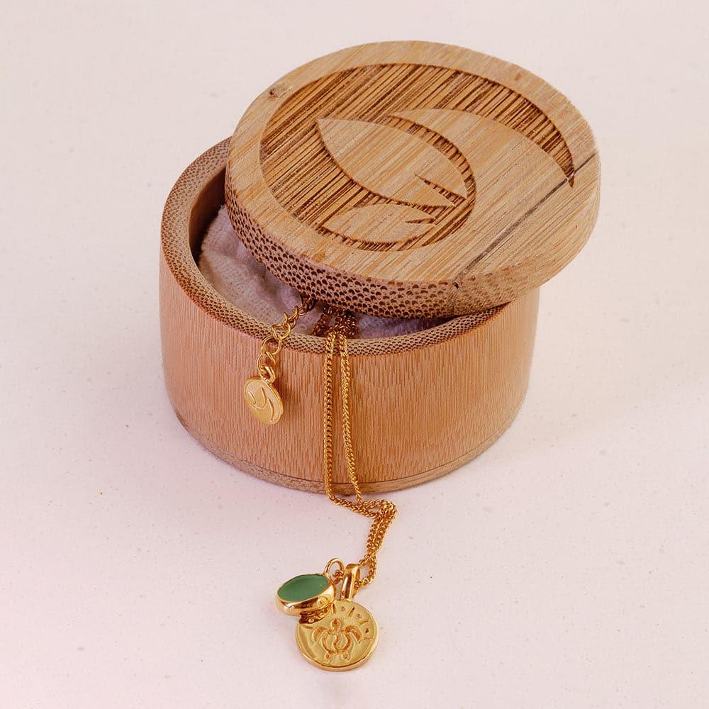 Necklace "TURTLE" - 24k gold-plated silver
