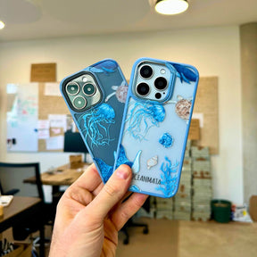 iPhone 14 Hülle - Schildkröte bunt - "Turtle & Friends" - nachhaltig