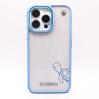 iPhone 15 pro case - turtle blue - "Schildi" - sustainable