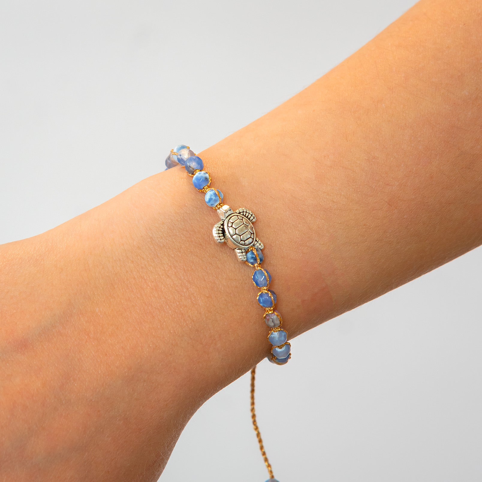 Bracelet turquoise - "Blue Ocean Turtle Stone" Edition