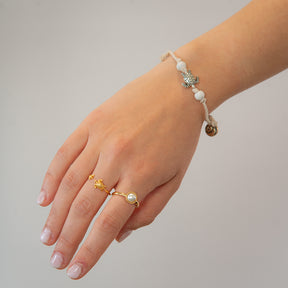 Bracelet white "TURTLE"