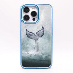 iPhone 16 pro max case - dolphin blue - "Dolphin" - sustainable