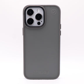 iPhone 16 pro max case - transparent grey - sustainable