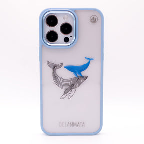 iPhone 15 pro max case - whale blue - "BlueWhale" - sustainable