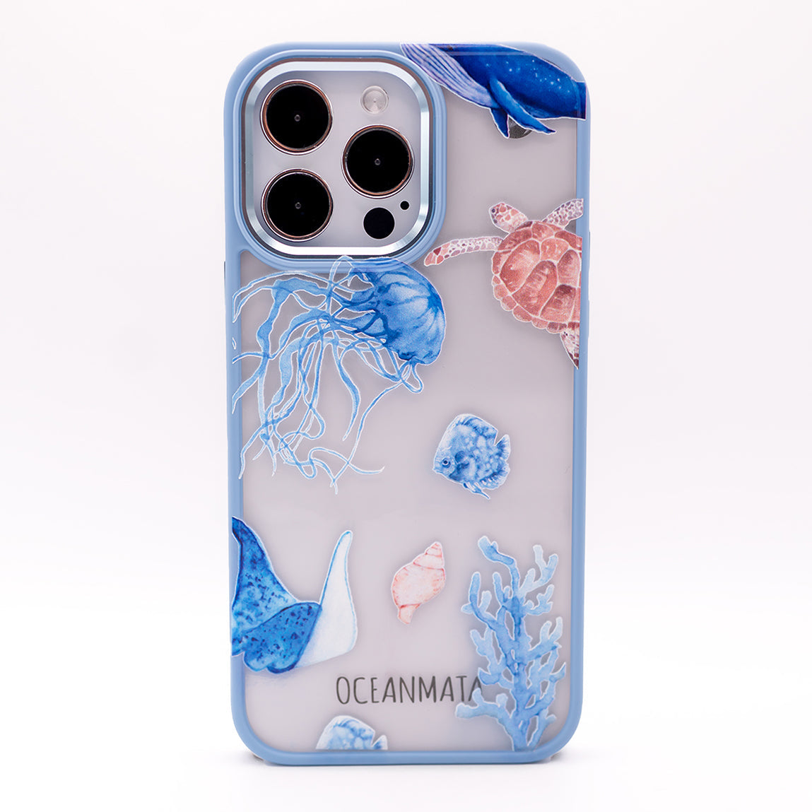 iPhone 14 Hülle - Schildkröte bunt - "Turtle & Friends" - nachhaltig