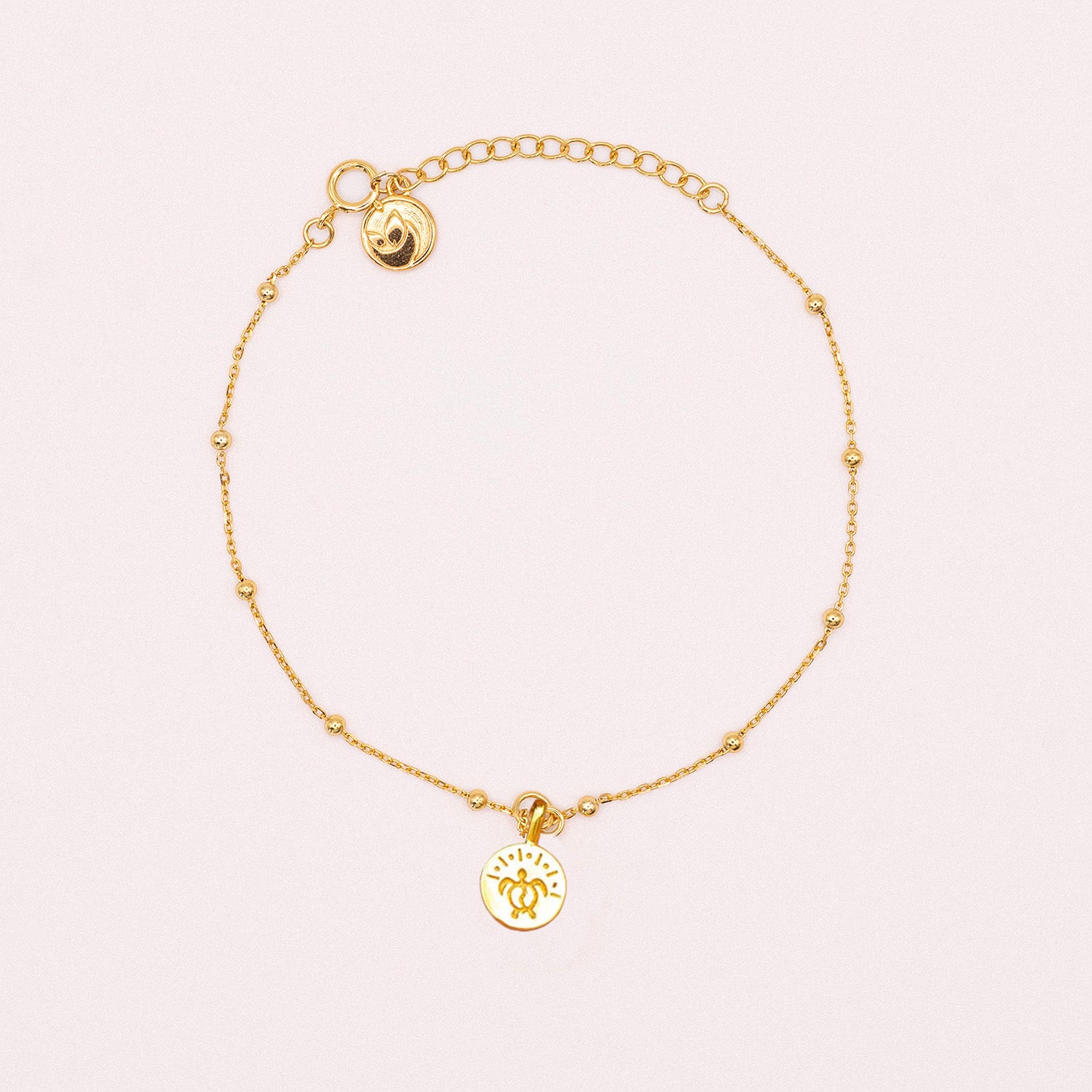 Anklet "GREEN TURTLE"