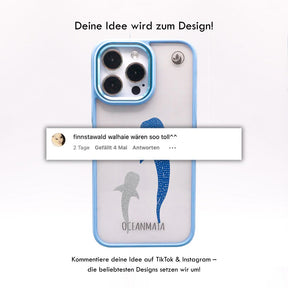 iPhone 14 pro max Hülle - Walhai blau - "Walhai" - nachhaltig