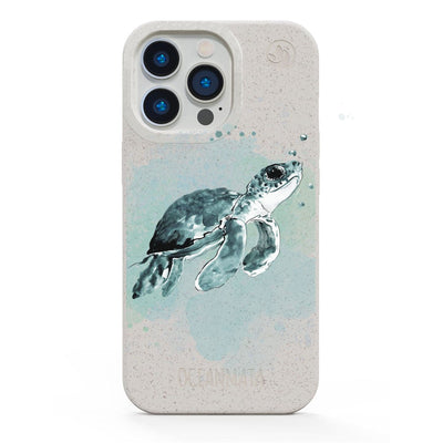 iPhone 15 pro Hülle - Schildkröte grün - "Baby Turtle" - nachhaltig