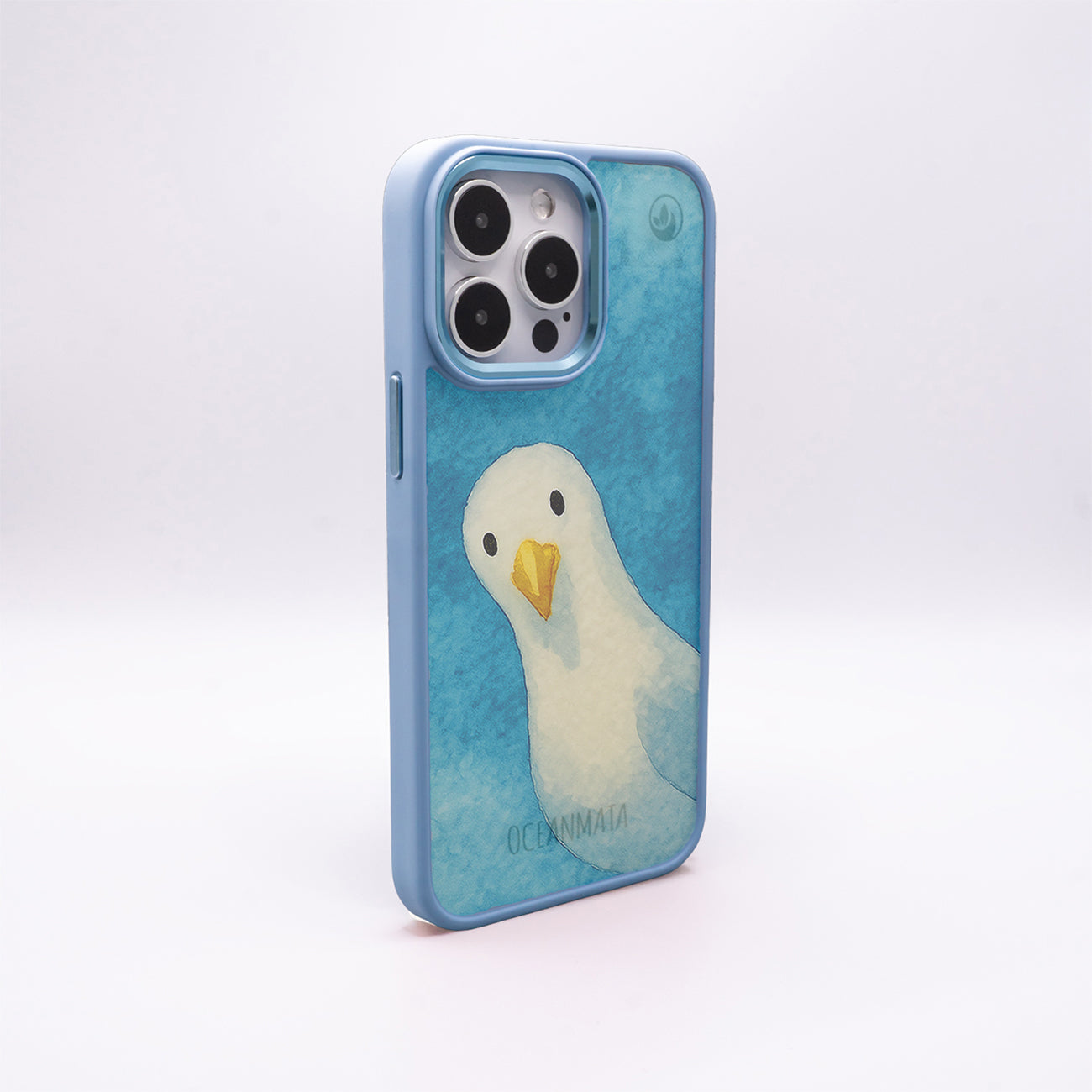 iPhone 16e Case - Seagull Blue - "Seagull" - Sustainable