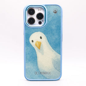 iPhone 16e Case - Seagull Blue - "Seagull" - Sustainable