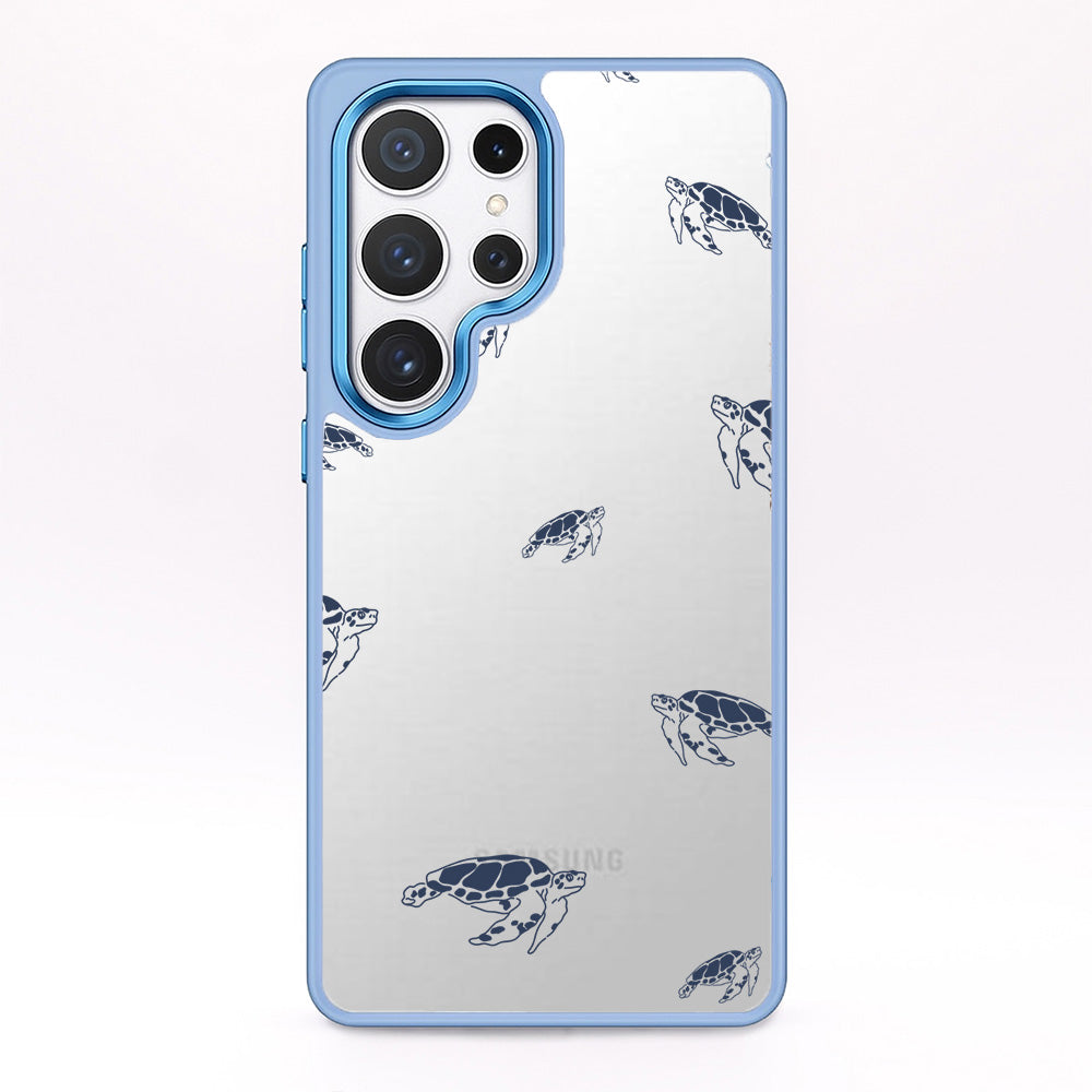 Samsung S25 Case - Turtles Blue - "Turtlino" - Sustainable