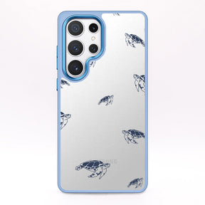 Samsung S25 Case - Turtles Blue - "Turtlino" - Sustainable