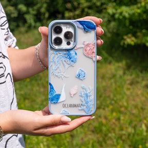 iPhone 15 pro Hülle - Schildkröte bunt - "Turtle & Friends" - nachhaltig