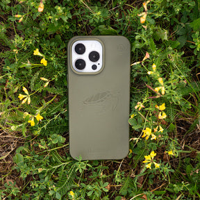 iPhone 15 pro case - green - "TURTLE" - sustainable