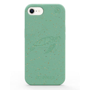 iPhone 16e case - green - "TURTLE" - sustainable