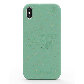 iPhone Xs max case - green - "TURTLE" - sustainable