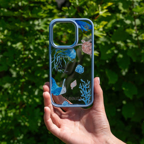 iPhone 14 Hülle - Schildkröte bunt - "Turtle & Friends" - nachhaltig