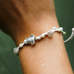 Bracelet white "TURTLE"